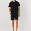 Anerkjendt Aklt James Cot/linen Ela Shorts Broeken Heren - Zwart - Maat S