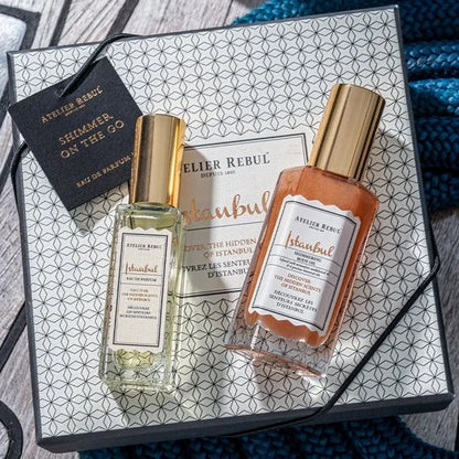 Istanbul Shimmer On The Go Geschenkset - 12ml Parfum & 25ml Shimmering Body Oil - Luxe Cadeau