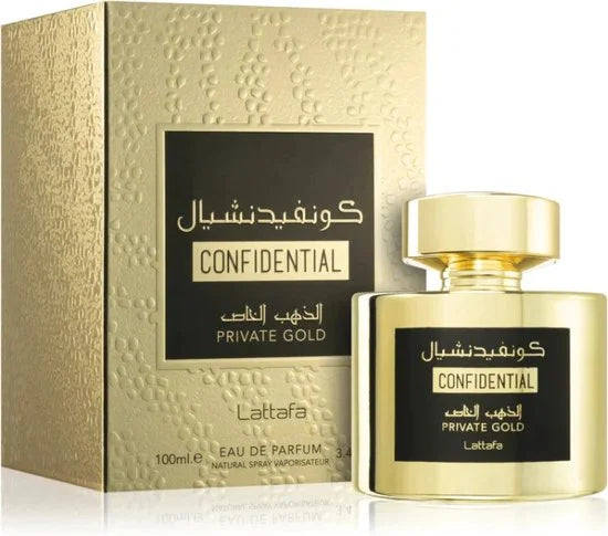 Lattafa - Confidential private gold eau de parfum 100ml