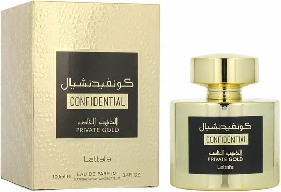 Lattafa - Confidential private gold eau de parfum 100ml