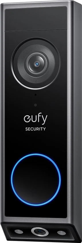 eufy Security E340 Video Deurbel – Video Doorbell - Dual-Cam technologie, 2K Full HD-resolutie, kleur nachtzicht, AI-pakketdetectie, geen maandelijks
