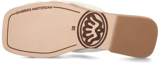 Shabbies 170020249 Slippers - Dames - Wit - Maat 38