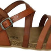 Cosmos 6106807 - Platte sandalenDames Sandalen - Kleur: Cognac - Maat: 38