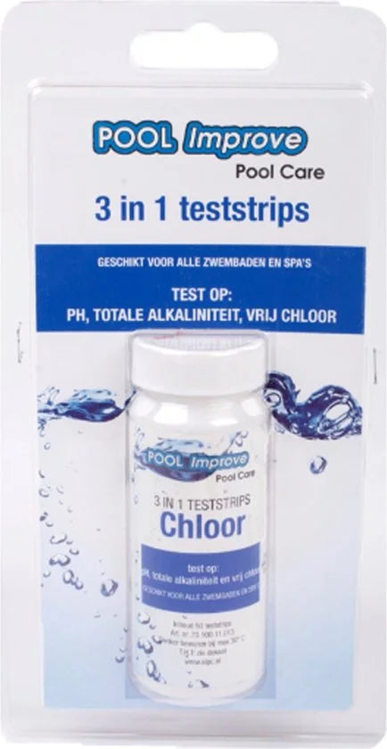 Pool Improve Waterteststrips 3-in-1 50 st