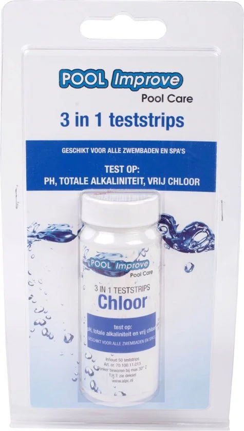 Pool Improve Waterteststrips 3-in-1 50 st