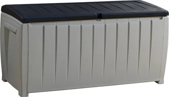 Keter Novel Opbergbox - 340L - 124x55x62.5cm - Grijs