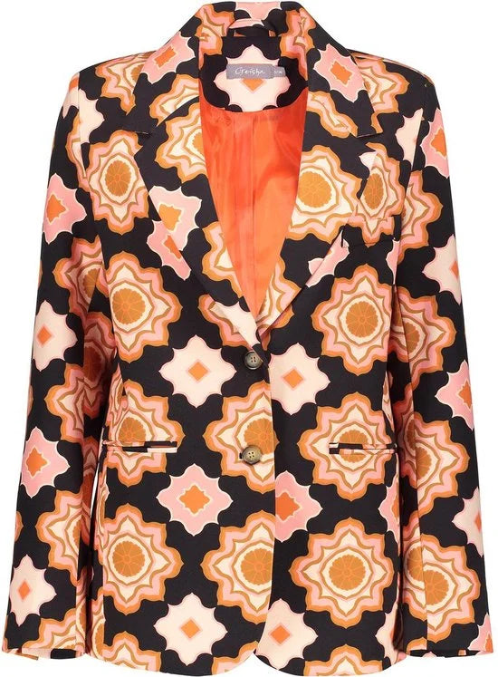 Geisha Blazer Blazer 45050 32 Orange/pink/black Dames Maat - XS
