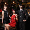 Boland - Hoofdband Flapper rood Rood - Één maat - Volwassenen - Vrouwen - 20's - Roaring Twenties