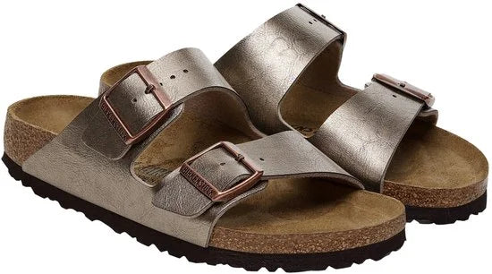Birkenstock -Dames - brons - slippers & muiltjes - maat 40