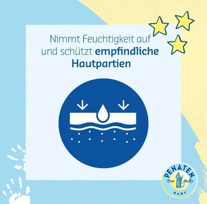 Natuurlijk babypoeder met aloë vera en vitaminen - 1 x 100 g - Beschermt de gevoelige huid - Vochtopnemend en houdt de huid droog - 99