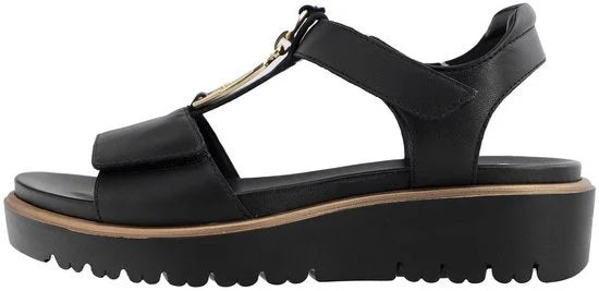 Ara - 1233515 - Sandalen met hakDames Sandalen - Kleur: Zwart - Maat: 39