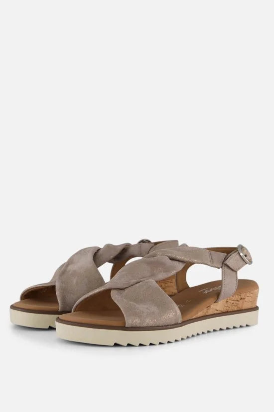 Gabor Sandalen beige Leer - Dames - Maat 41.5