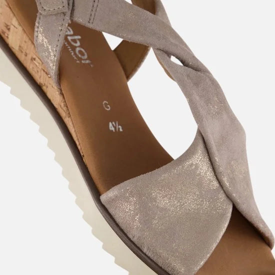 Gabor Sandalen beige Leer - Dames - Maat 41.5