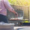 KitchenBrothers Gas BBQ - Staand en Tafelmodel Barbecue - 2 Branders - Tafelbarbecue - Anti-aanbaklaag - 37x48 cm Grilloppervlak - Zwart