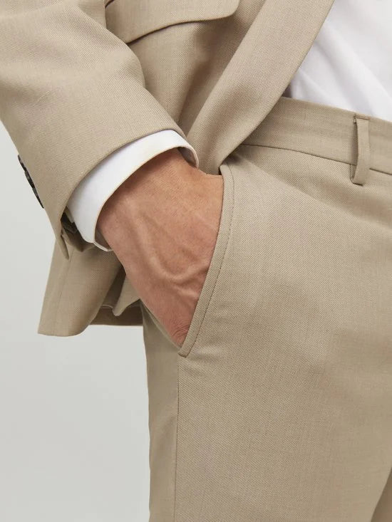 JACK & JONES Solaris Trouser regular fit - heren pantalon - beige