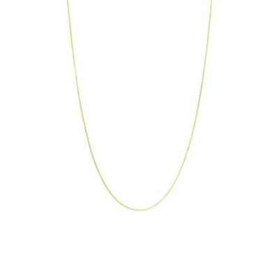 Lucardi Dames Ketting met venetiaanse schakel - 9 karaat - Ketting - Cadeau voor vrouwen - 46 cm - Geelgoud