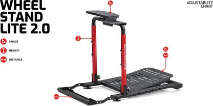 Next Level Racing Wheel Stand Lite 2.0 - Racestuur Standaard - Verstelbaar - Versnellingspookhouder