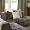 Riviera Maison Kussenhoes, Kussensloop, Sierkussen met logo - RM Logo Pillow Cover 60x60 - grijs - Katoen
