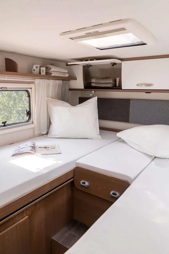 Travel Textiles Jersey Hoeslakens - Hoeslaken - Voor Caravans en Campers - Lengtebedden - Premium Lakens - Reisbenodigdheden - 100% Katoen - 3 Stuks