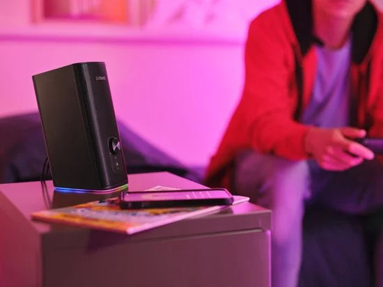 Trust GXT 612 Cetic - 2.0 PC Speakers met Bluetooth - 3.5mm aansluiting - RGB verlichting - Zwart