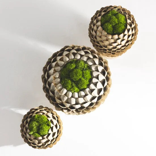 Riviera Maison Vaas Groen - Artichoke Bloemenvaas - Keramiek - (ØxH) 23.5x27