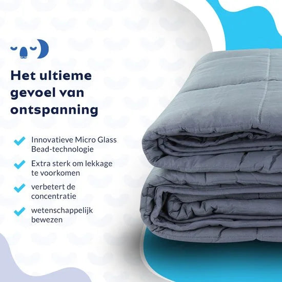 Dormiwise Verzwaringsdeken 5 KG voor Betere Slaap - Weighted Blanket - Dekbed - Verzwaarde Deken - 150 x 200 CM