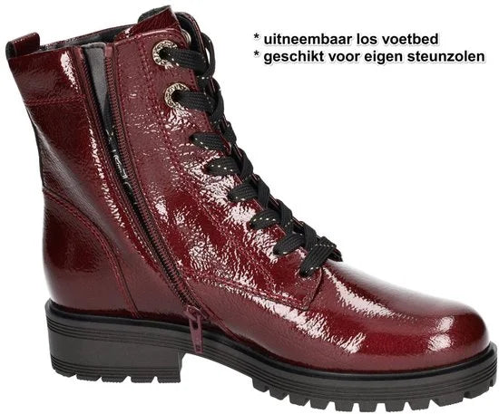GABOR Veterlaarsjes bordeaux - Bordo - Maat 37