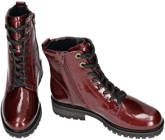 GABOR Veterlaarsjes bordeaux - Bordo - Maat 37
