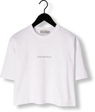 Amaya Amsterdam Baylie Tops & T-shirts Dames - Wit - Maat S