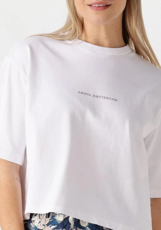 Amaya Amsterdam Baylie Tops & T-shirts Dames - Wit - Maat S
