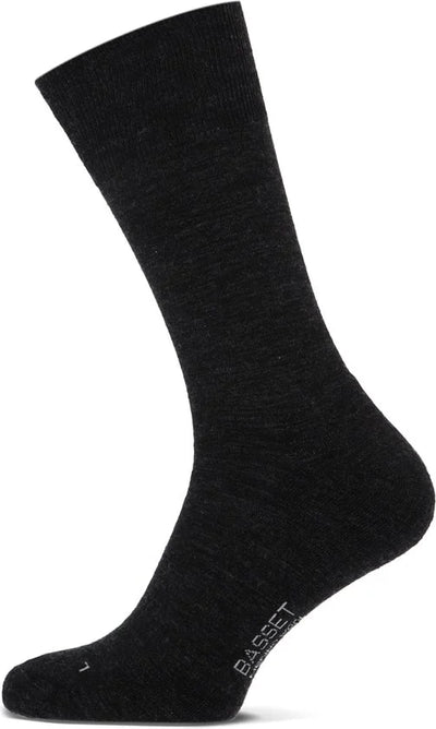 Basset Casual - Merino Wol Sokken - Warme Sokken - Maat 39/42 - Antraciet