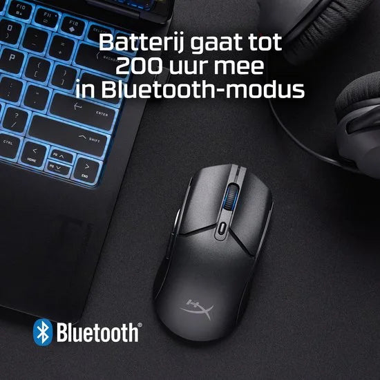 HP HyperX Pulsefire Haste 2 Core Wls - gaming muis (zwart/zwart)