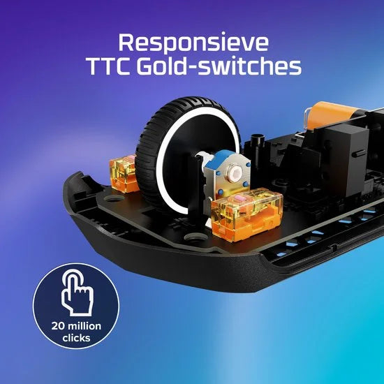 HP HyperX Pulsefire Haste 2 Core Wls - gaming muis (zwart/zwart)