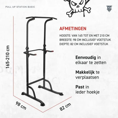 BackCrusher - Pull Up Station - Krachtstation - Dip Station - Pull Up Bar - Home Gym - Fitness