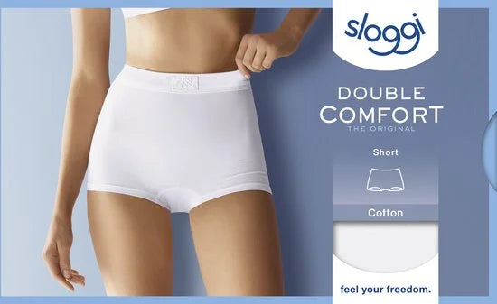 sloggi Double Comfort Dames Short Comfort slip - Wit - Maat 44
