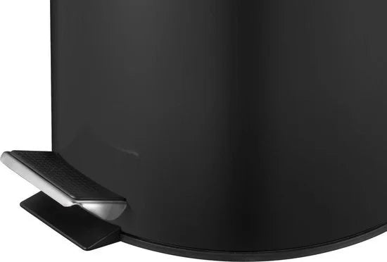 V-Part - Pedaalemmer 5 liter - Steel - zwart - Prullenbak