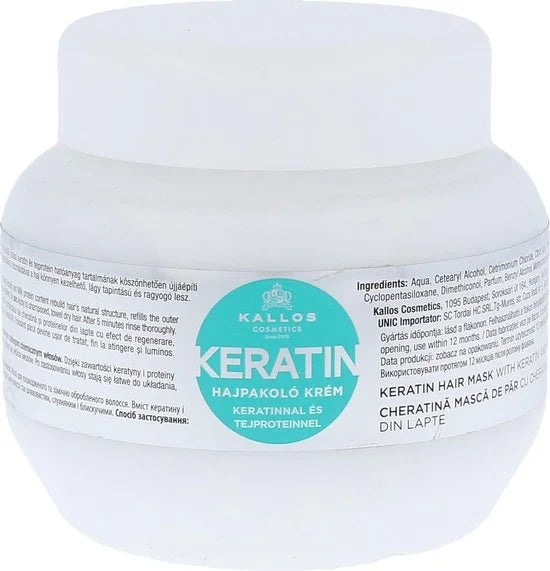 Herstellend Haar Masker Kallos Cosmetics Keratin (275 ml)