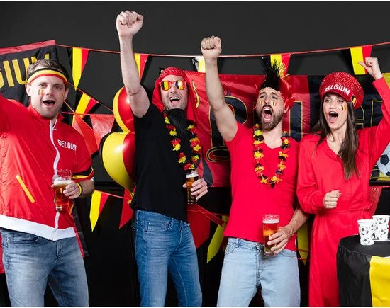 Boland - Polyester zwaaivlag België - Voetbal;Landen - Rode duivels - Belgie - Voetbal