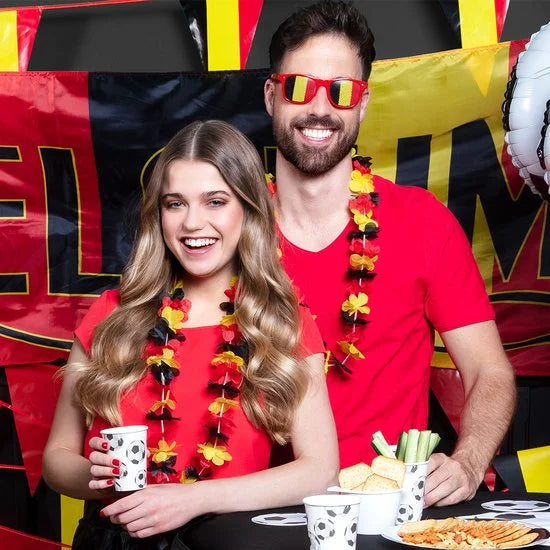Boland - Hawaïkrans België - Volwassenen - Unisex - - Rode duivels - Belgie - Voetbal