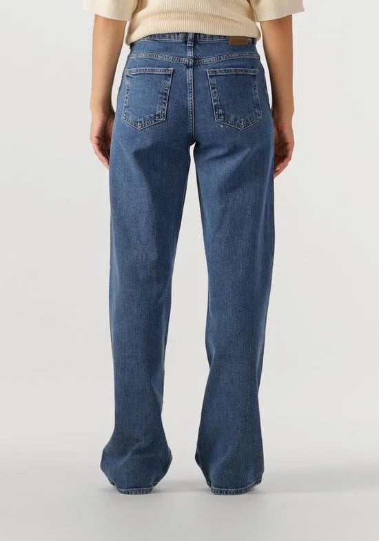 SELECTED WOMEN Slfwide Bea-kori Mw Jeans Jeans Dames - Broek - Blauw - Maat 32/32