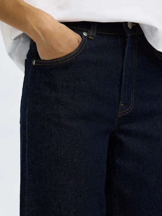 Selected Femme Wide Bea-Kori HW Jeans "32 Dark Blue Denim