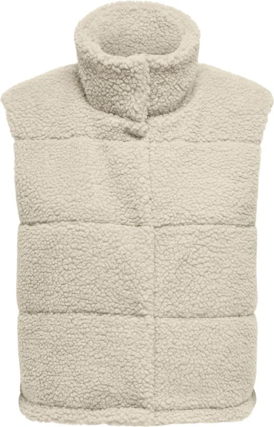 Only Sandra Teddy Bodywarmer Dames - Maat L