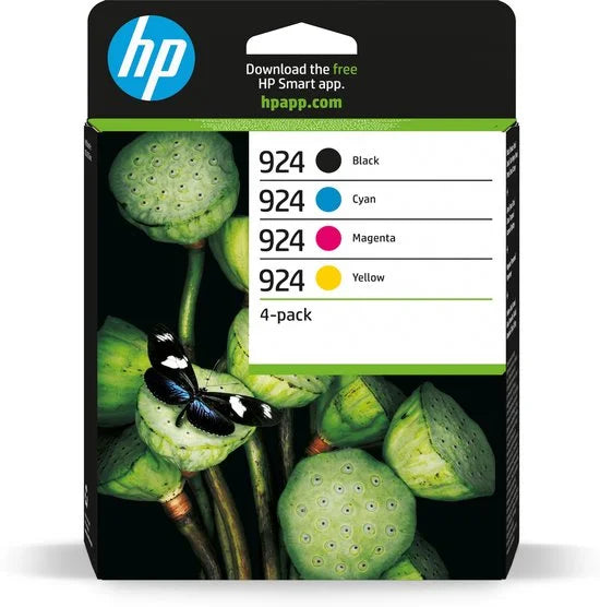 HP 924 - Inktcartridge - Origineel - Zwart & Kleur