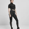 Urban Classics - Highwaist Mixed Tech Sportlegging - XS - Zwart