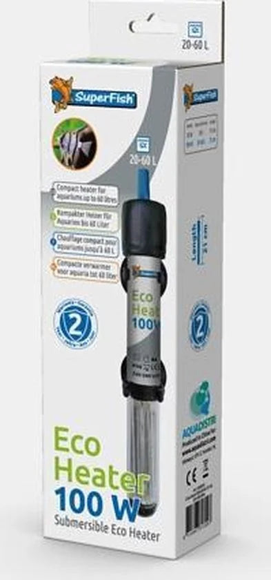 SuperFish Eco Heater 100W Voor 20-60L