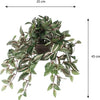 Mica Decorations Kunstplant Tradescantia vader hangplant - 45 cm - groen - Kunstplanten/nepplanten