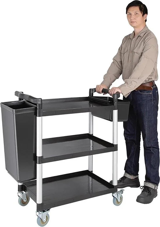 Serveerwagen - Wit - H 95 x 82.5 x 41.2 CM - Vogue - CF101