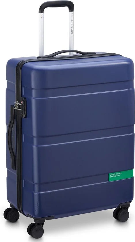 Delsey Paris x United Colors Of Benetton - Kofferset Now - 3 delig - Handbagage 34L + ruimbagage 65L en 93L – Blauw