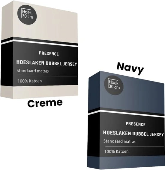 Hoeslaken - Katoen Dubbel Jersey