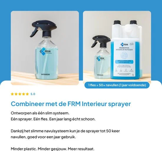 FRM Probiotica Interieurreiniger - Natuurlijk, Veilig & Krachtig - Werkt 7 dagen door - Voor meubels, Aanrecht, Keuken & Meer